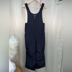 Mountain Tek Youth Snow Ski Bibs Size L Black Unisex Boys Girls Winter Sports